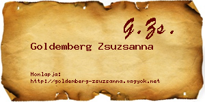 Goldemberg Zsuzsanna névjegykártya